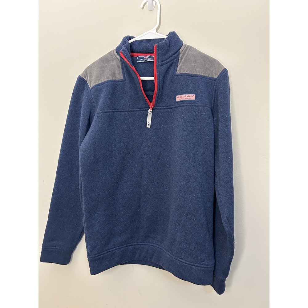 VINEYARD VINES Men's Extra Small XS‎ Pull Over Blue Whale Fleece